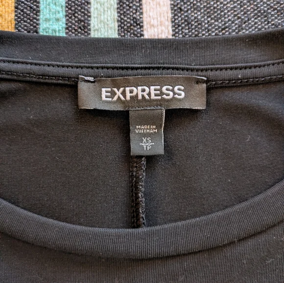 Express Black Women's Cold Shoulder Blouse - Picture 4 of 5